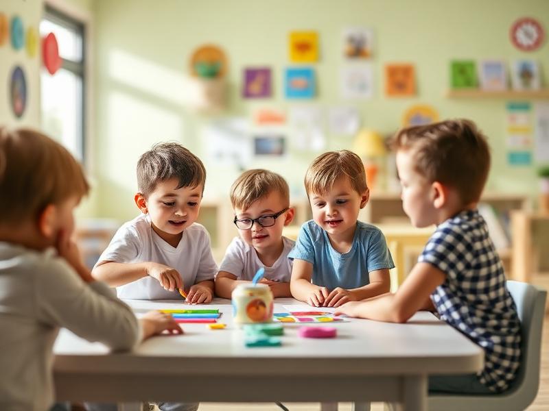 Children learning in preschool